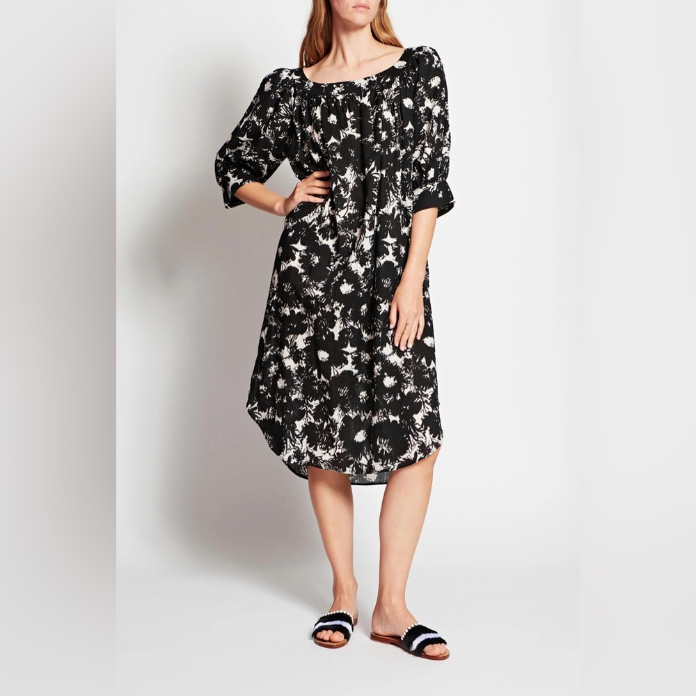 NWT Juliet obi belted Dress by Secular in black floral XS